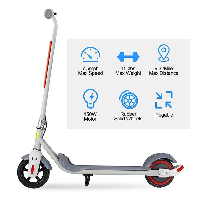 Trottinette électrique motorisée et légère innovante de 150 W pour enfants - Enhanced