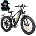 Vélo électrique pour adultes 1000 W, batterie 48 V 17,5 Ah, VTT tout suspendu avec pneus larges de 26 pouces, vitesse maximale de 45 km/h, 7 vitesses, autonomie de 96 km, certifié UL - Enhanced