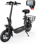 Trottinette électrique URBANMAX C1 avec siège, moteur puissant de 450 W, autonomie jusqu'à 35 km - Enhanced