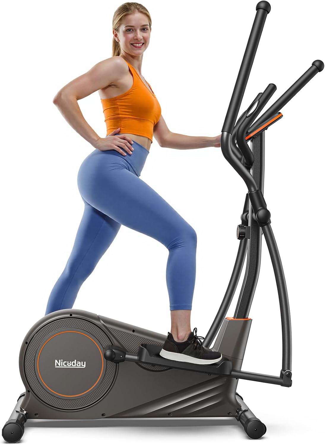 Vélo elliptique Niceday, foulée de 15,5 à 20 pouces, 16 niveaux, capacité de 500 lb - Enhanced
