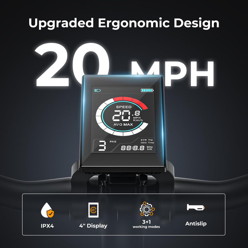 Vélo électrique EB5, moteur 500 W, autonomie 64 km, vitesse 32 km/h - Enhanced