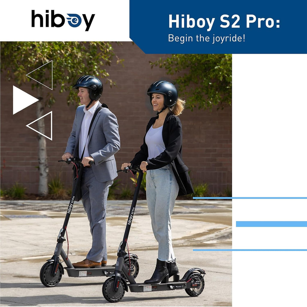 Trottinette électrique Hiboy S2 Pro/X300, moteur 500 W, pneus 10/12 pouces, autonomie 25/38 miles, vitesse 19/23 mph, trottinette électrique pliable pour adultes (usage urbain). - Enhanced
