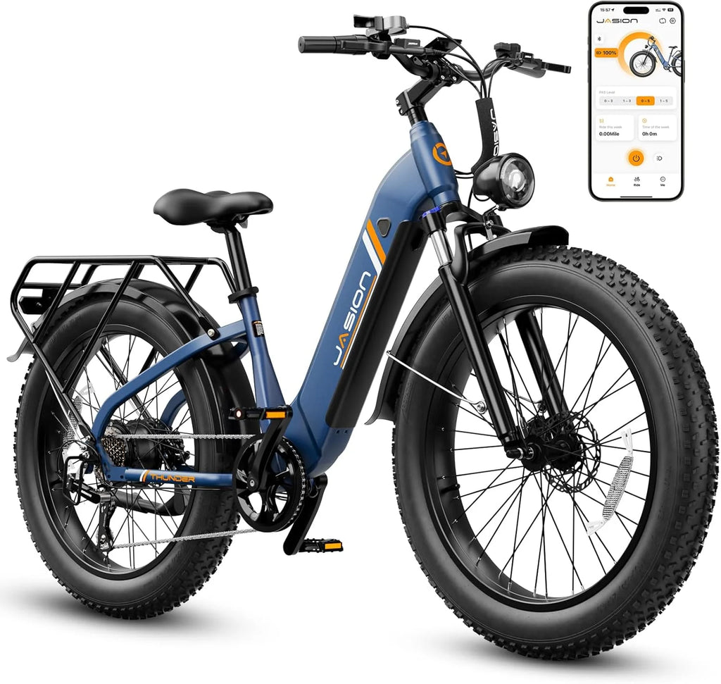Vélo électrique Thunder 1500 W, vitesse supérieure à 48 km/h, autonomie de 129 km, pneus larges, freins à disque hydrauliques - Enhanced