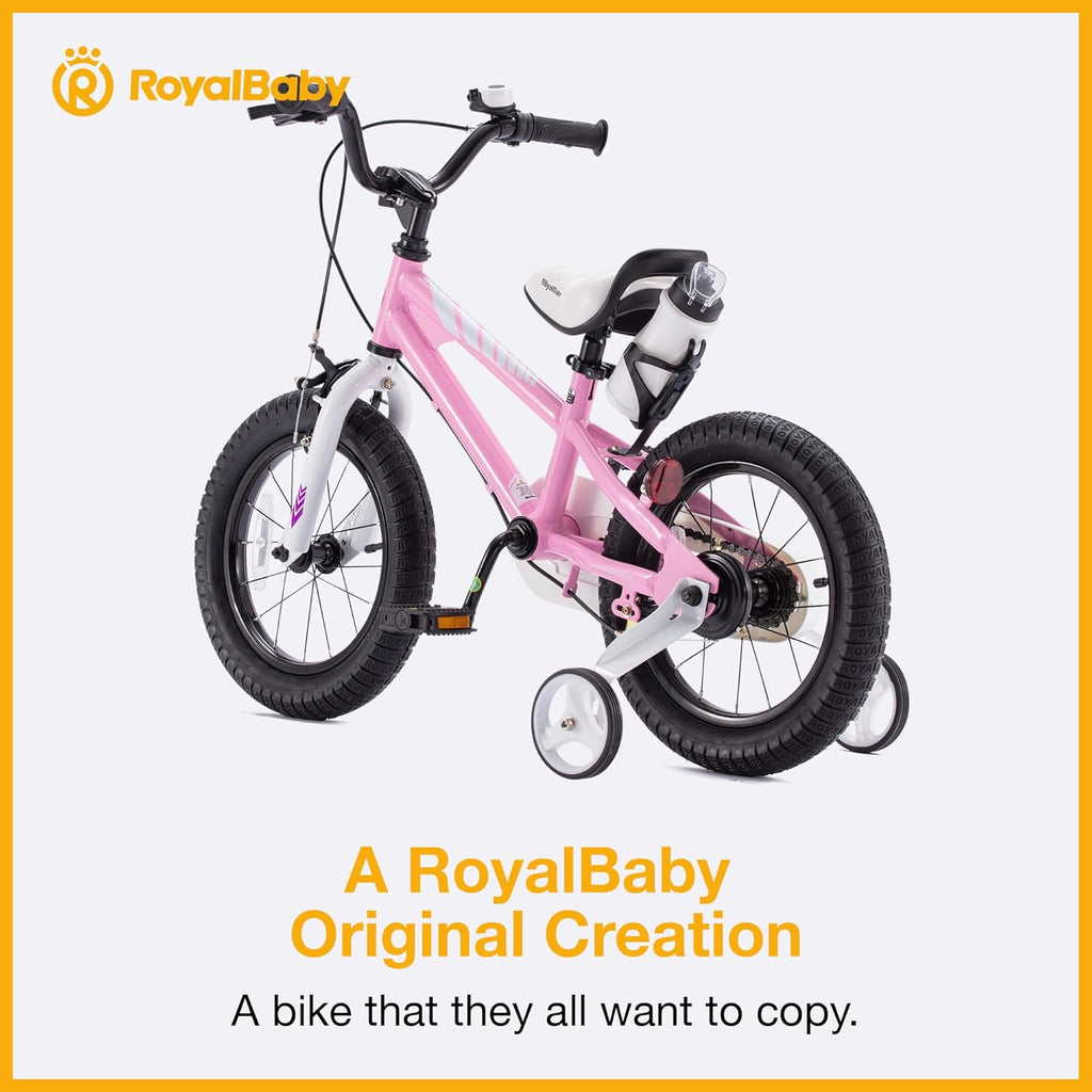 Vélo enfant RoyalBaby avec double frein à main pour débutants, tailles 12, 14, 16, 18 et 20 pouces, pour garçons et filles de 3 à 10 ans. - Enhanced