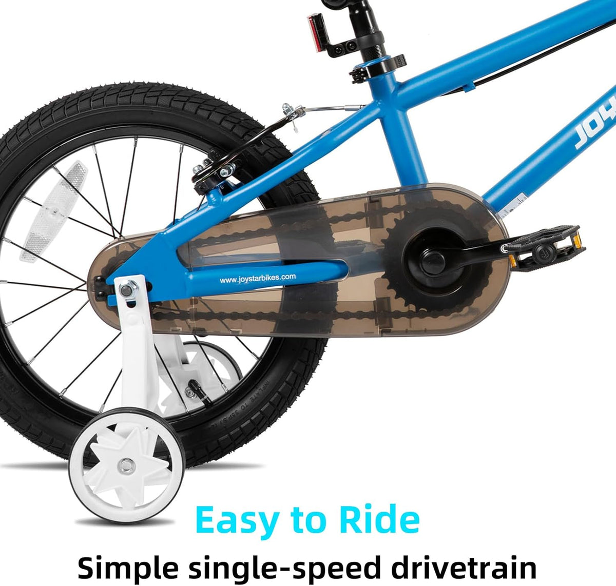Vélo enfant JOYSTAR Lomand 14, 16, 18 et 20 pouces avec stabilisateurs, style BMX, pour garçons et filles de 3 à 12 ans, double frein V-Brake, selle réglable, plusieurs couleurs - Enhanced