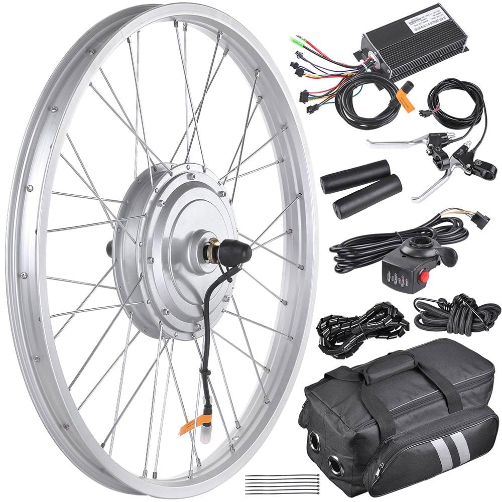 Kit de conversion moteur de moyeu pour vélo électrique 24 pouces 36 V 750 W avant - Enhanced