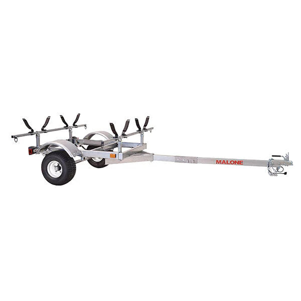 Ensemble remorque pour kayak Malone LowMax 2, capacité de 272 kg, acier galvanisé, feux à DEL, pneus homologués pour une vitesse de 113 km/h - Enhanced