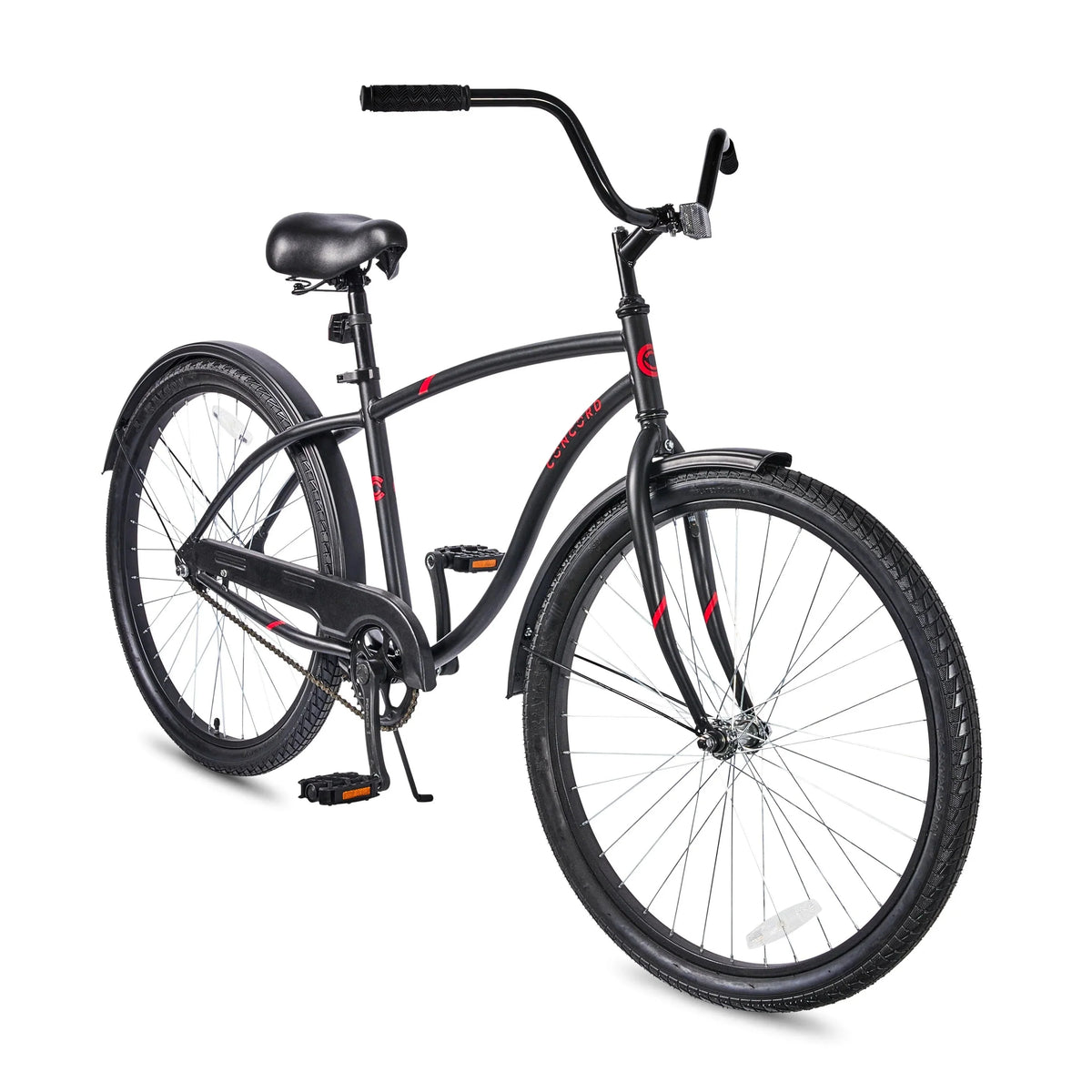 Vélo de ville Concord Pacifica, adulte, unisexe, noir mat - Enhanced