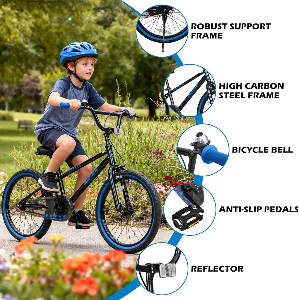 Vélo enfant WEIZE, 16 ou 20 pouces, pour garçons et filles de 4 à 12 ans, taille du cycliste : 104 à 157 cm, frein à rétropédalage, plusieurs coloris disponibles - Enhanced