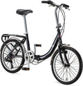 Vélo pliant Schwinn Loop pour adultes (hommes et femmes), roues de 20 pouces, transmission à 7 vitesses - Enhanced