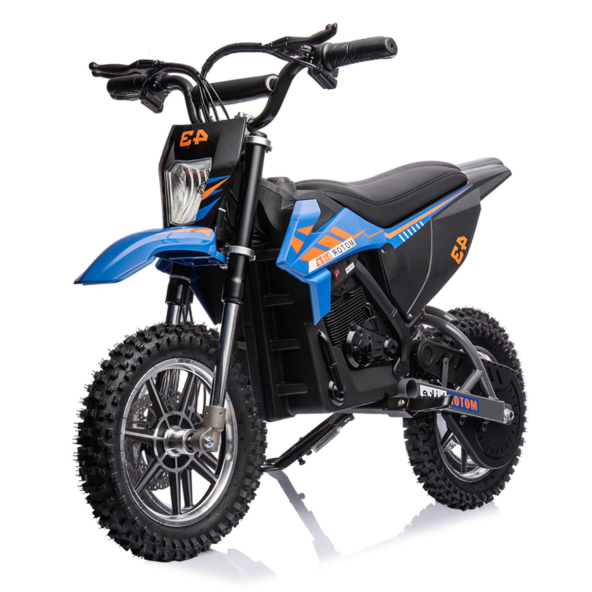 Moto tout-terrain électrique enfant 36 V, 350 W, 25 km/h, LED, poids max. 79 kg – Bleue - Enhanced