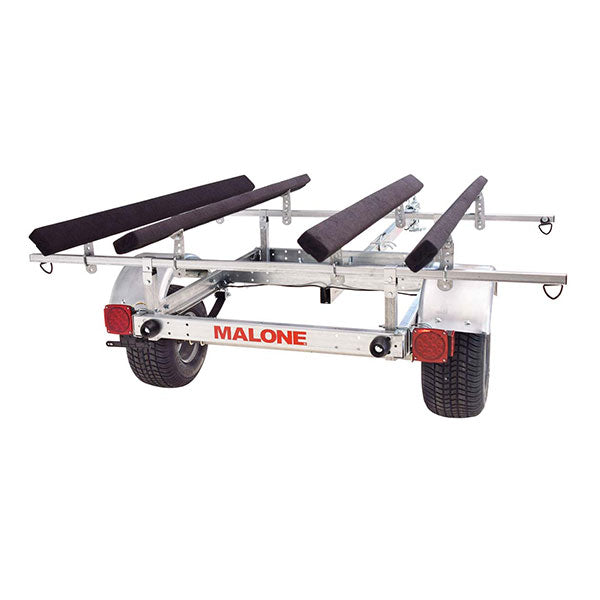 Ensemble remorque pour kayak Malone LowMax 2, capacité de 272 kg, acier galvanisé, feux à DEL, pneus homologués pour une vitesse de 113 km/h - Enhanced