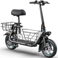 Trottinette électrique pour adultes avec grand panier central (550 W 18,6 mi/h C1S-4JK) - Enhanced