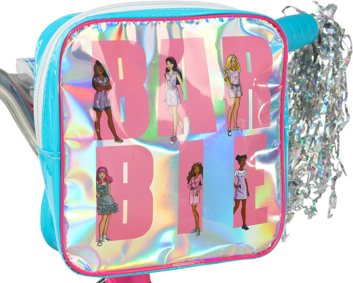 Vélo pour filles Dynacraft Barbie 16 pouces pour enfants de 5 à 7 ans - Design amusant et élégant, robuste et durable, parfait pour les enfants qui apprennent à faire du vélo, facile à assembler, idéal pour les jeunes cyclistes - Enhanced