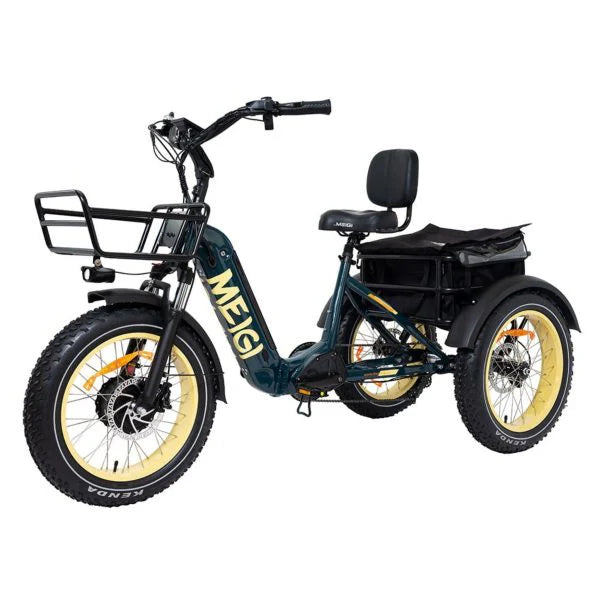 Tricycle électrique pliable à gros pneus 20 pouces 48 V/14 Ah 750 W, 150 kg - Enhanced