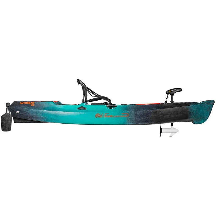 Kayak de pêche motorisé Old Town Sportsman AutoPilot 120 avec moteur de pêche à la traîne Minn Kota, 3,66 m (12 pi) - Enhanced