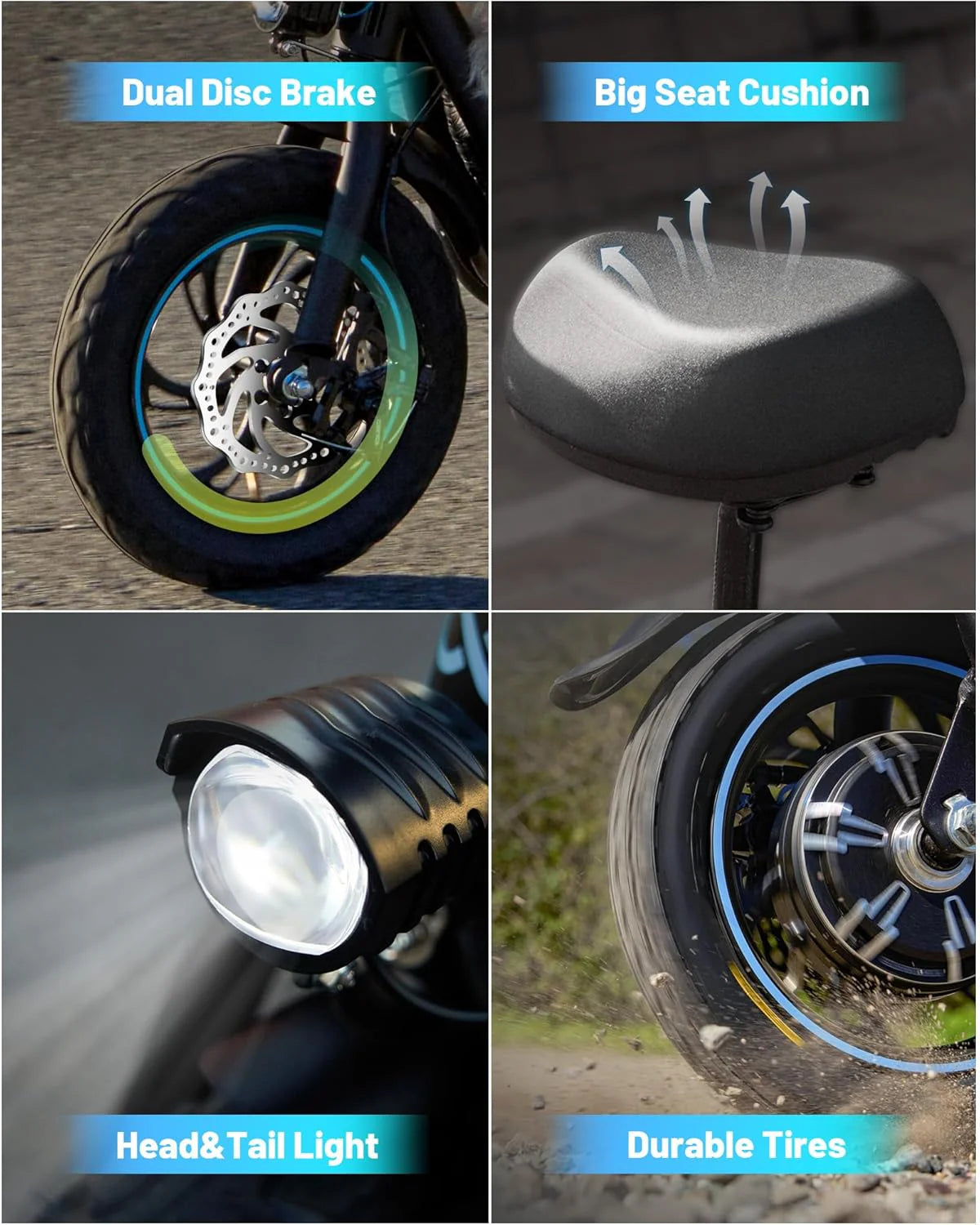 Trottinette électrique pour adultes avec grand panier central - Enhanced