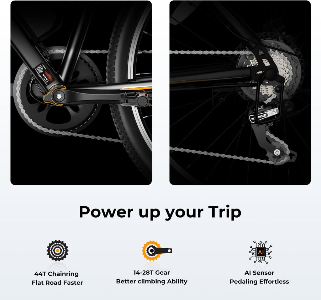 Vélo électrique EB5, moteur 500 W, autonomie 64 km, vitesse 32 km/h - Enhanced