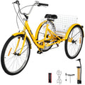 Tricycle adulte 26 pouces, 7 vitesses, 3 roues, avec panier de rangement - Enhanced