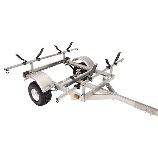 Ensemble remorque pour kayak Malone LowMax 2, capacité de 272 kg, acier galvanisé, feux à DEL, pneus homologués pour une vitesse de 113 km/h - Enhanced