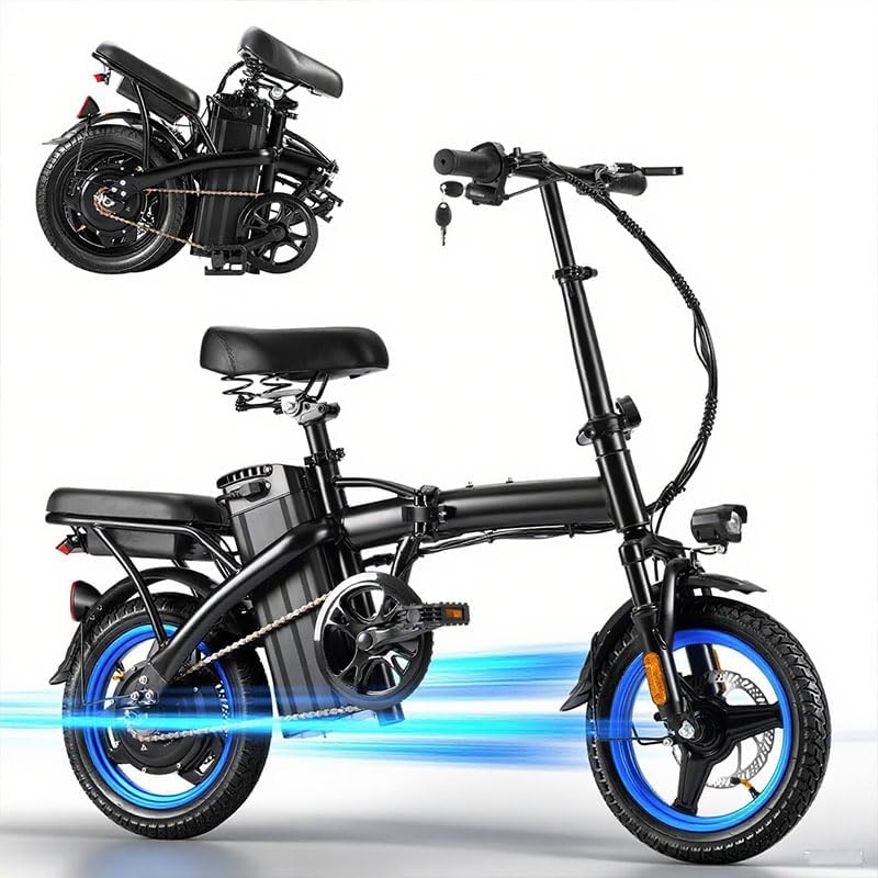 Vélo électrique pliable pour adultes, moteur de 500 W, vitesse maximale de 40 km/h et autonomie de 56 km, mini vélo électrique de 35,5 cm avec batterie amovible de 48 V et 576 Wh, certifié UL, idéal pour les trajets domicile-travail et les