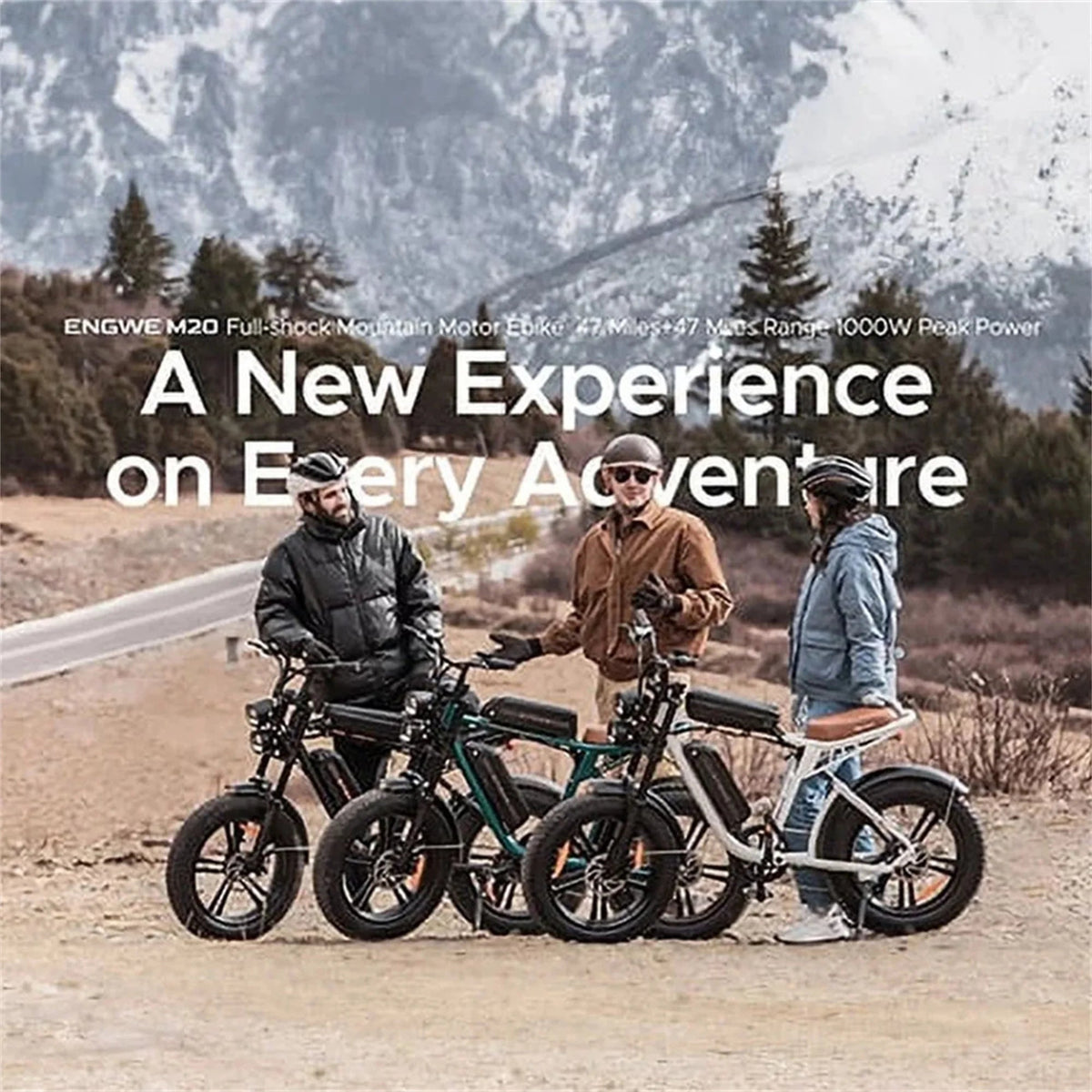 Vélo électrique AKEZ pour adultes - Cyclomoteur électrique 1000 W, vitesse maximale de 45 km/h, batterie amovible 48 V 13 A, autonomie jusqu'à 151 km, tout-terrain, pneus larges 20 x 4,0, suspension intégrale, 7 vitesses, certifié UL - Enhanced