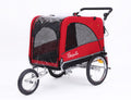Remorque vélo 3 en 1 de luxe grande taille avec suspension, pour animaux de compagnie, joggeur ou cage à chien 10308 - Enhanced