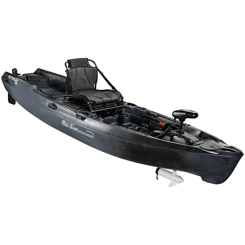 Kayak de pêche motorisé Old Town Sportsman AutoPilot 120 avec moteur de pêche à la traîne Minn Kota, 3,66 m (12 pi) - Enhanced