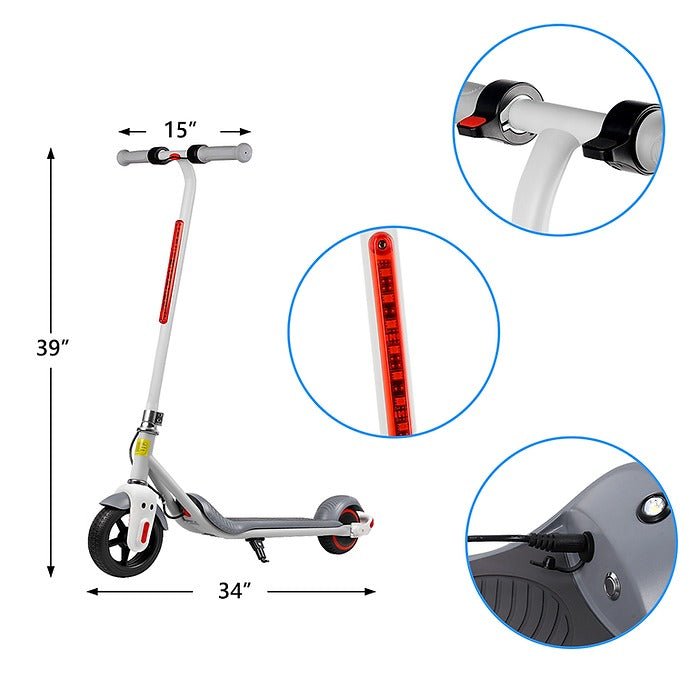 Trottinette électrique motorisée et légère innovante de 150 W pour enfants - Enhanced