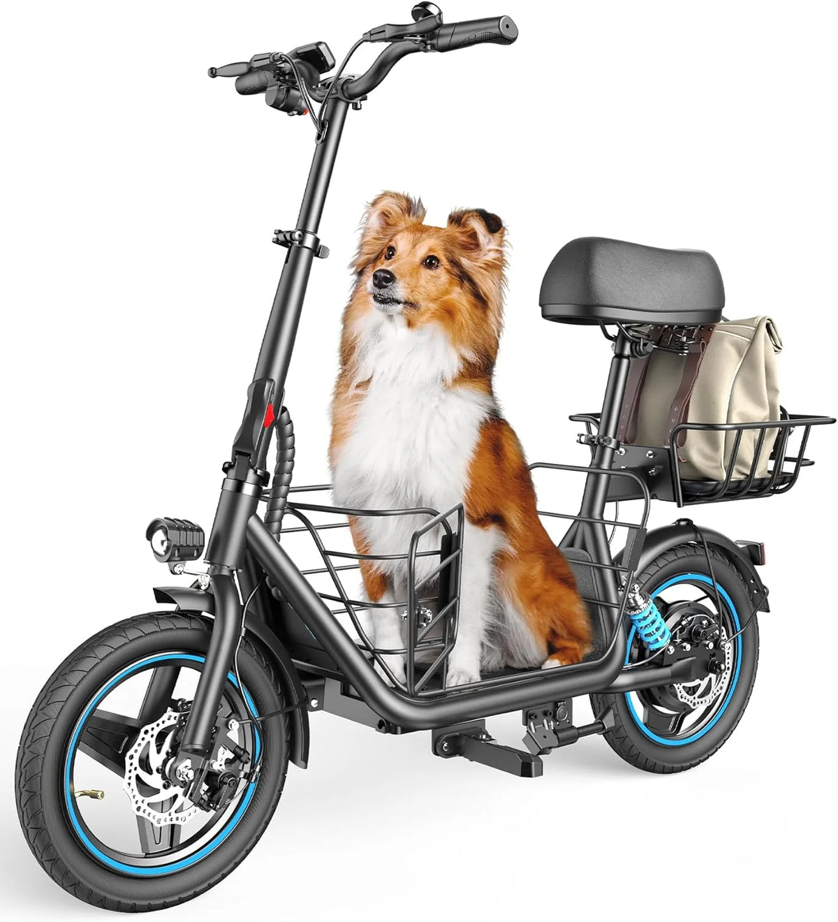 Trottinette électrique pour adultes avec grand panier central - Enhanced