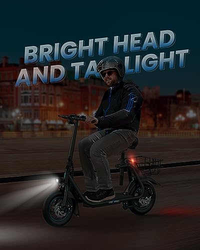 Trottinette électrique URBANMAX C1 avec siège, moteur puissant de 450 W, autonomie jusqu'à 35 km - Enhanced