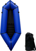 Packraft léger, kayak gonflable en TPU pour le rafting en eau calme, le camping, la pêche et les aventures nautiques. Packraft 1 ou 2 personnes, capacité de charge de 150 kg ou 300 kg. - Enhanced