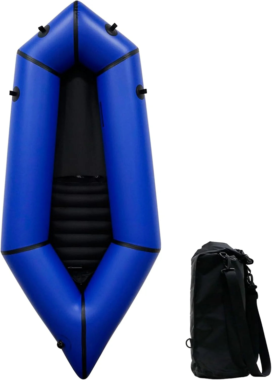 Packraft léger, kayak gonflable en TPU pour le rafting en eau calme, le camping, la pêche et les aventures nautiques. Packraft 1 ou 2 personnes, capacité de charge de 150 kg ou 300 kg. - Enhanced