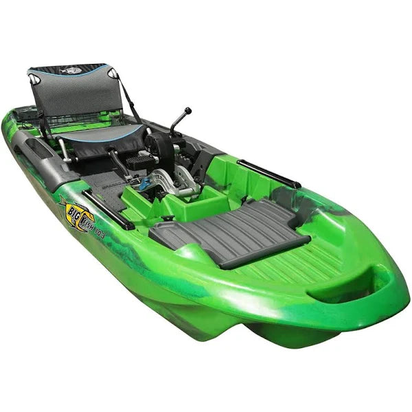 Kayak de pêche à pédales 3 Waters Big Fish 103, camouflage vert - Enhanced