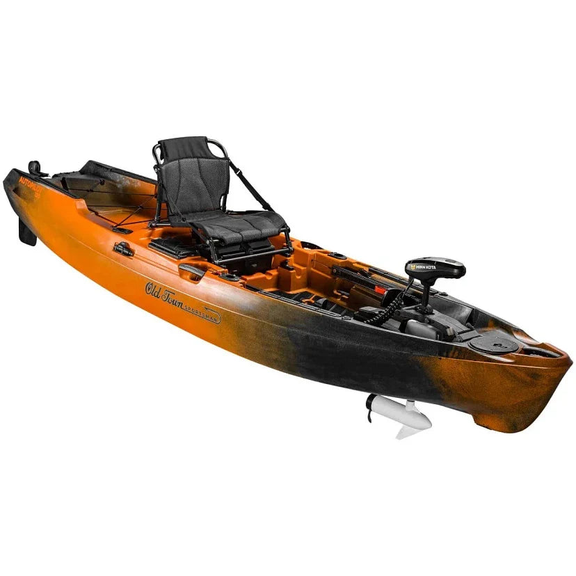 Kayak de pêche motorisé Old Town Sportsman AutoPilot 120 avec moteur de pêche à la traîne Minn Kota, 3,66 m (12 pi) - Enhanced