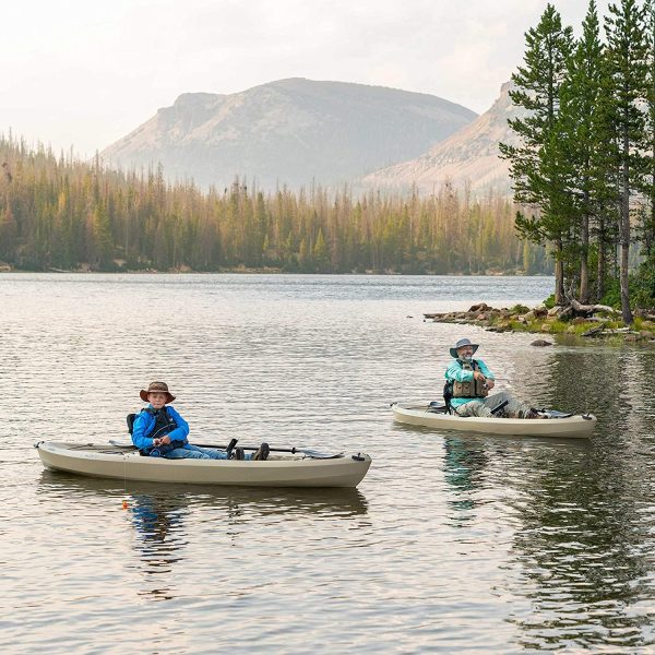 Pack de 2 kayaks de pêche Lifetime 90806 Tamarack Angler 100 C (pagaies incluses) - Enhanced