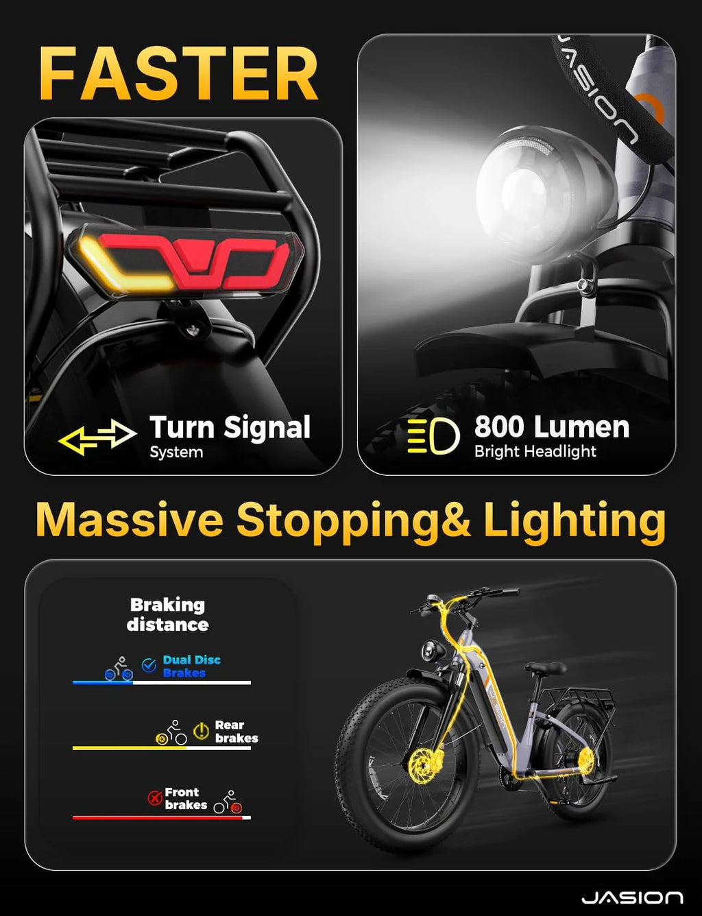 Vélo électrique Thunder 1500 W, vitesse supérieure à 48 km/h, autonomie de 129 km, pneus larges, freins à disque hydrauliques - Enhanced