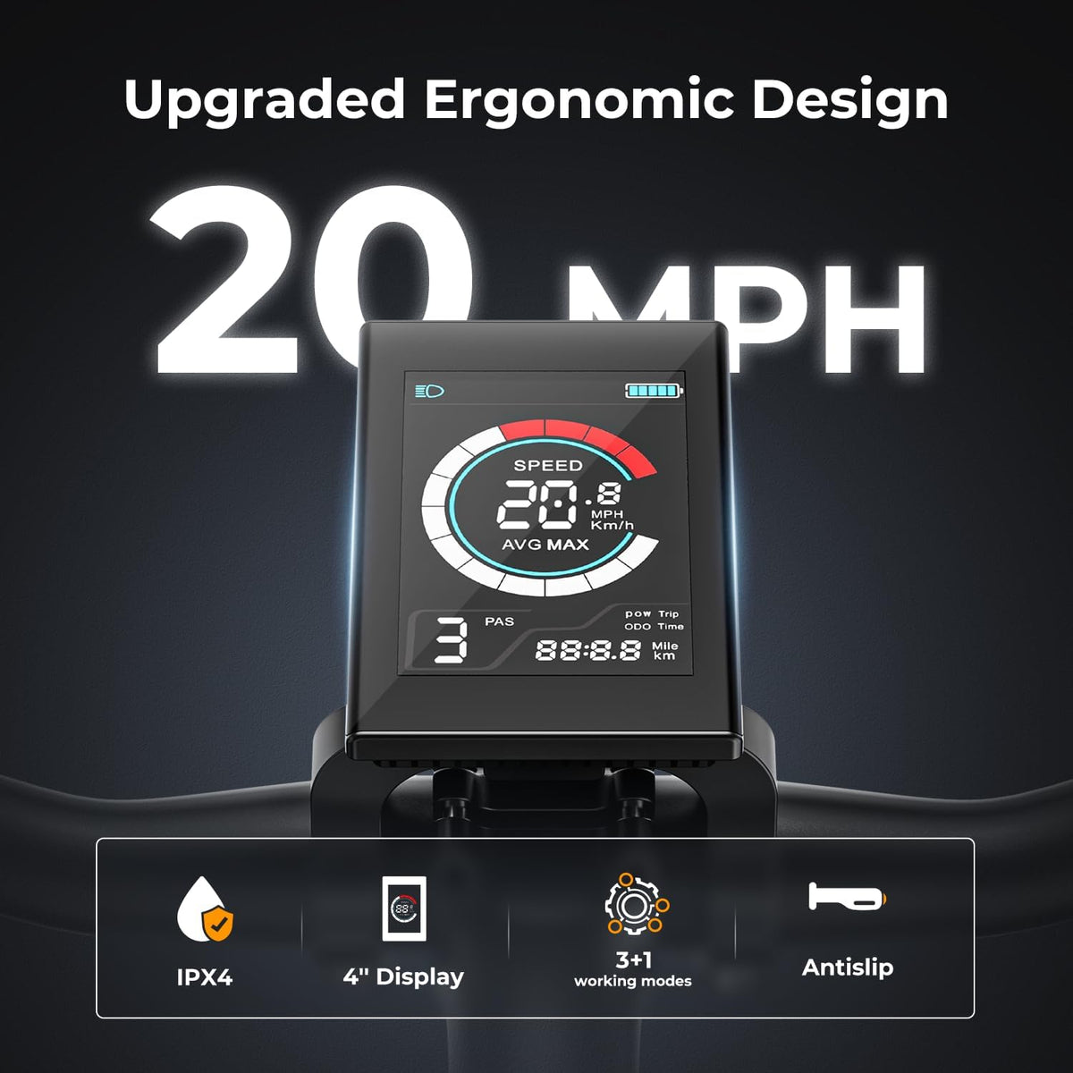 Vélo électrique EB5, moteur 500 W, autonomie 64 km, vitesse 32 km/h - Enhanced