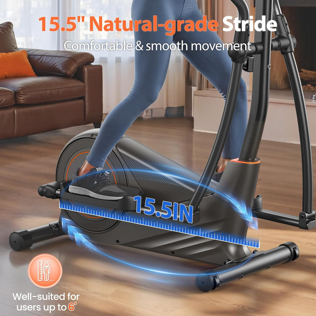 Vélo elliptique Niceday, foulée de 15,5 à 20 pouces, 16 niveaux, capacité de 500 lb - Enhanced