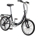 Vélo pliant Schwinn Loop pour adultes (hommes et femmes), roues de 20 pouces, transmission à 7 vitesses - Enhanced