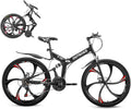 VTT pliant Outroad 26 pouces pour adulte, 21 vitesses, double suspension. - Enhanced