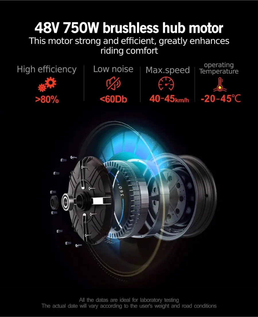 🔥Liquidation🔥✨Vélo électrique d'extérieur avec batterie au lithium 48V / 15Ah✨ - Enhanced