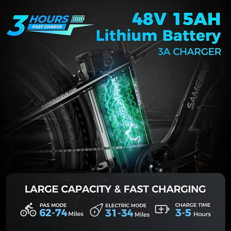 🔥Liquidation🔥✨Vélo électrique d'extérieur avec batterie au lithium 48V / 15Ah✨ - Enhanced
