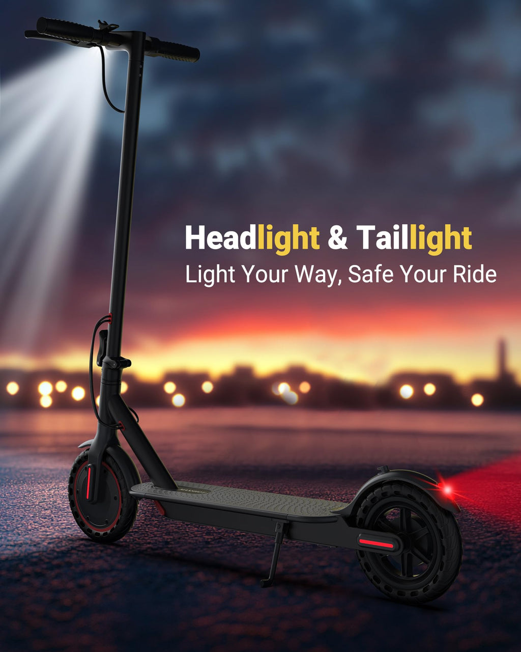 Trottinette électrique MAXSHOT pour adultes - 350 W/500 W, 30/35 km/h - Enhanced