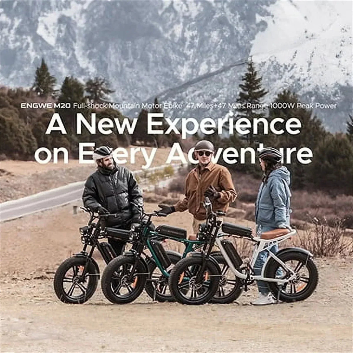 Vélo électrique 1000 W pour adultes, style rétro, 45 km/h, autonomie de 151 km, pneus larges de 51 cm, suspension intégrale, certifié UL - Enhanced