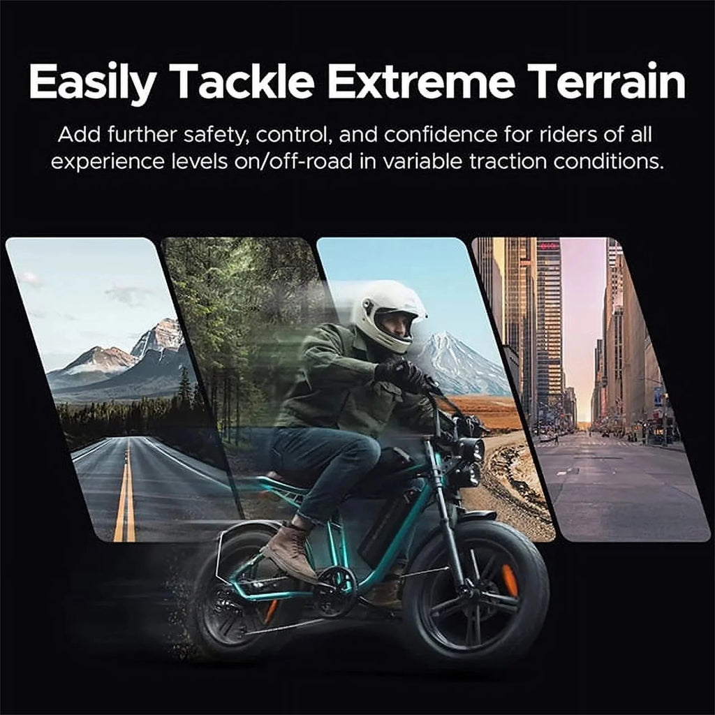 Vélo électrique AKEZ pour adultes - Cyclomoteur électrique 1000 W, vitesse maximale de 45 km/h, batterie amovible 48 V 13 A, autonomie jusqu'à 151 km, tout-terrain, pneus larges 20 x 4,0, suspension intégrale, 7 vitesses, certifié UL - Enhanced